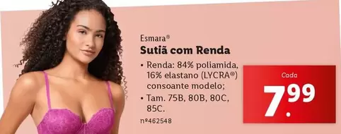 Oferta de .Com - Sutiã Com Renda por 7,99€ em Lidl