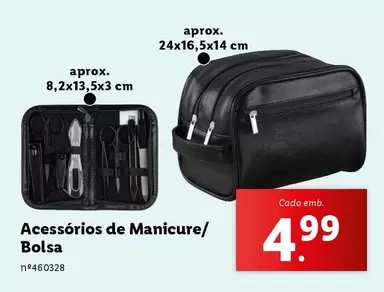 Oferta de Acessorios De Manicure/ Bolsa por 4,99€ em Lidl