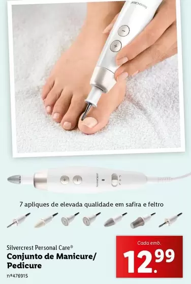 Oferta de Silvercrest - Conjunto De Manicure/Pedicure por 12,99€ em Lidl