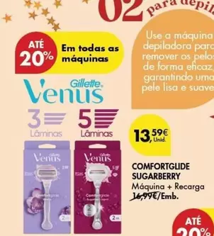 Oferta de Gillette - Comfortglide Sugarberry por 13,59€ em Pingo Doce