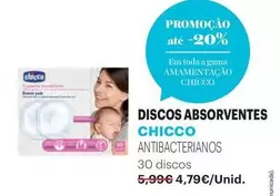 Oferta de Chicco - Discos Absorventes por 4,79€ em Auchan