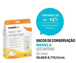 Oferta de Medela - Sacos De Conservação por 8,71€ em Auchan