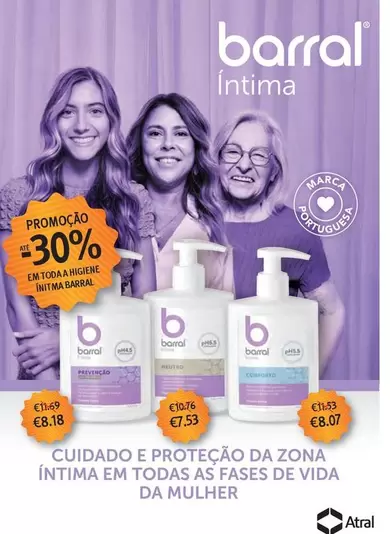 Oferta de Barral - Cuidado E Protecao Da Zona Intima Em Todas As Fases De Vida Da Mulher por 7,53€ em Auchan