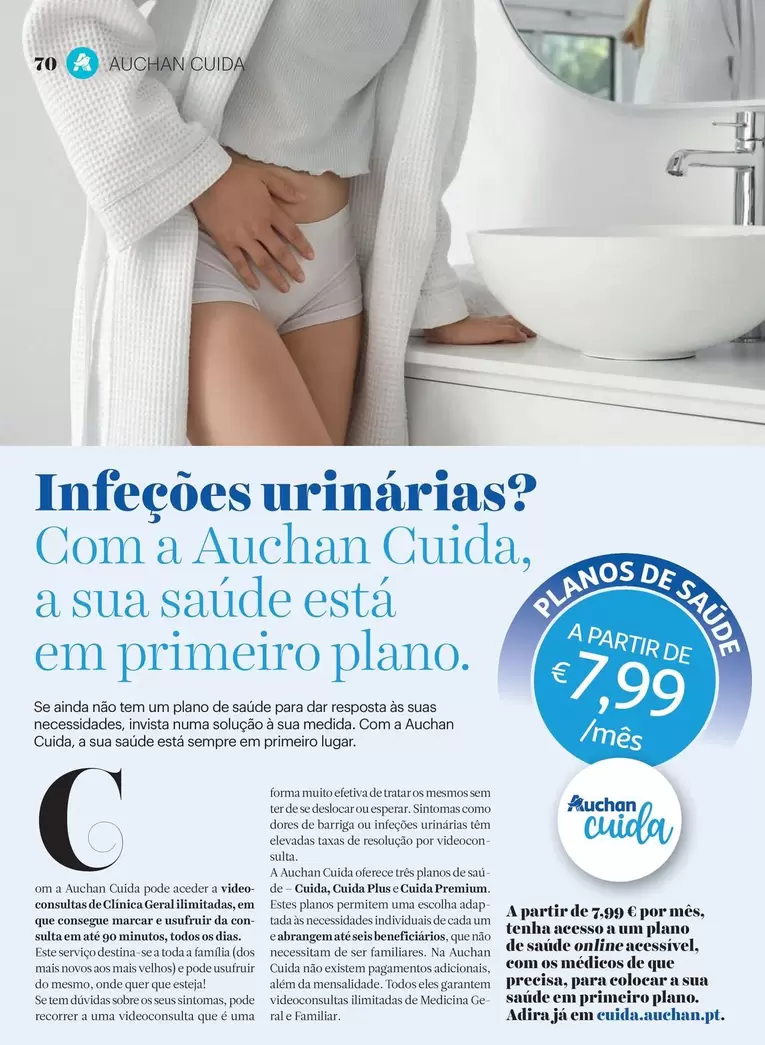 Oferta de Auchan - Infectores Urinarias por 7,99€ em Auchan