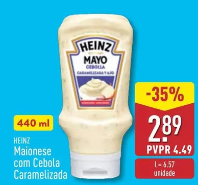 Oferta de Heinz - Maionese Com Cebola Caramelizada por 2,89€ em Aldi