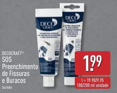 Oferta de Decocraft - Preenchimento De Fissuras E Buracos por 1,99€ em Aldi