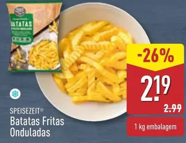 Oferta de Batatas Fritas Onduladas por 2,19€ em Aldi