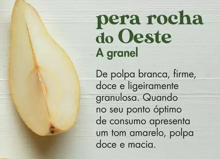 Oferta de Pera Rocha Do Oeste A Granelem Pingo Doce