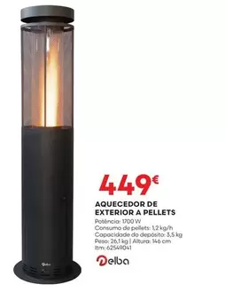 Oferta de A+ - Aquecedor De Exterior A Pellets por 449€ em Bricomarché