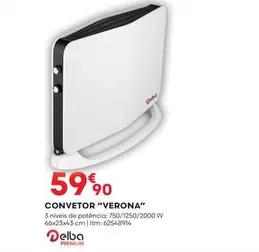 Oferta de Delba - Convector "verona" por 59,9€ em Bricomarché