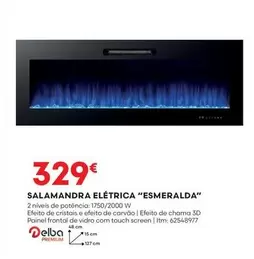 Oferta de 3d - Salamandra Elétrica por 329€ em Bricomarché