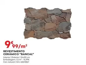 Oferta de Revestimento Cerâmico "bancal" por 9,99€ em Bricomarché