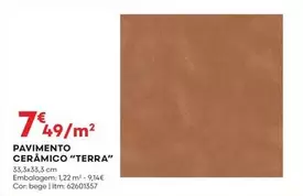 Oferta de Pavimento Ceramico "Terra" por 7,49€ em Bricomarché