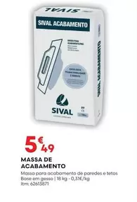 Oferta de Massa De Acabamento por 5,49€ em Bricomarché