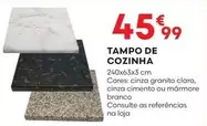 Oferta de As - Tampo De Cozinha por 45,99€ em Bricomarché