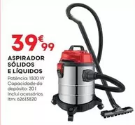 Oferta de Aspirador Sólidos E Liquidos por 39,99€ em Bricomarché