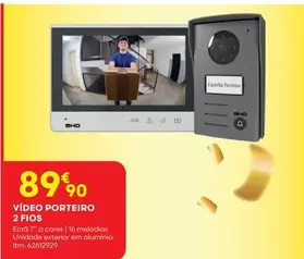 Oferta de A+ - Video Porteiro 2 Fios por 89,9€ em Bricomarché