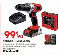 Oferta de Einhell - Berbequim Sem Fio por 99,9€ em Bricomarché