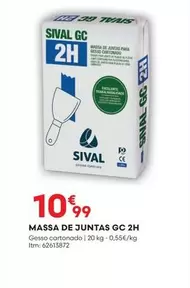 Oferta de Massa De Juntas Gc 2h por 10,99€ em Bricomarché