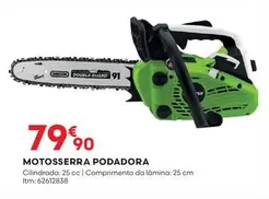 Oferta de Motosserra Podadora por 79,9€ em Bricomarché