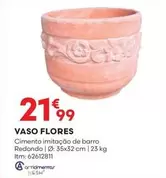 Oferta de Vaso Flores por 21,99€ em Bricomarché