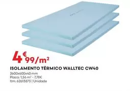 Oferta de Isolamento Termico CW40 por 4,99€ em Bricomarché