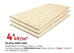 Oferta de Placa Osb 9 Mm por 4,49€ em Bricomarché