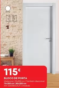 Oferta de ONE - Bloco De Porta por 115€ em Bricomarché