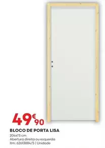 Oferta de Bloco De Porta Lisa por 49,9€ em Bricomarché