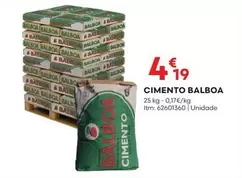 Oferta de Cimento Balboa por 4,19€ em Bricomarché