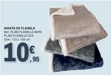 Oferta de Dim - Manta De Flanela por 10,95€ em E.Leclerc