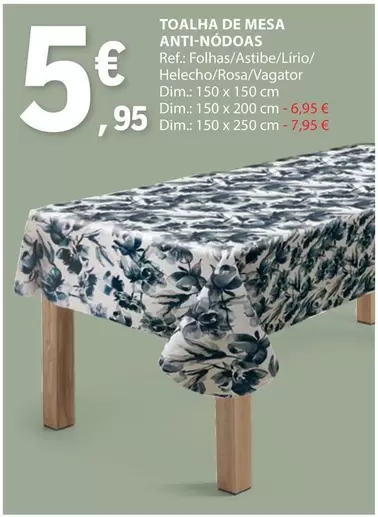 Oferta de Dim - Toalha De Mesa Anti-nodos por 5,95€ em E.Leclerc