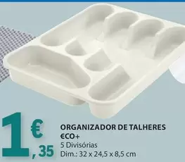 Oferta de €CO+ - Organizador De Talheres Eco+ por 1,35€ em E.Leclerc