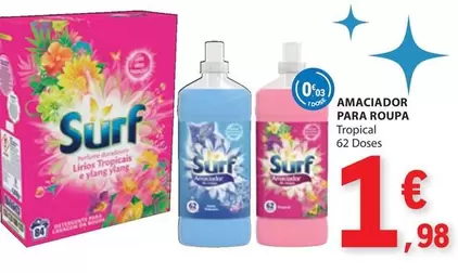 Oferta de Surf - Amaciador Para Roupa por 1,98€ em E.Leclerc