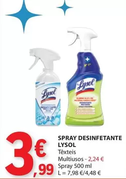 Oferta de Lysol - Spray Desinfetante por 3,99€ em E.Leclerc