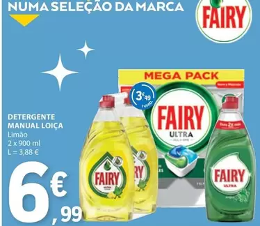 Oferta de Fairy - Detergente Manual Loiça por 6,99€ em E.Leclerc