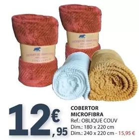 Oferta de Dim - Cobertor Microfibra por 12,95€ em E.Leclerc