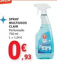 Oferta de Spray Multiusos Clair por 0,93€ em E.Leclerc