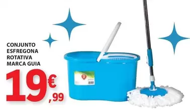 Oferta de Marca Guia - Conjunto Esfregona Rotativa por 19,99€ em E.Leclerc