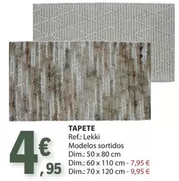 Oferta de Tapete por 4,95€ em E.Leclerc