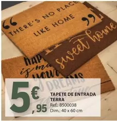 Oferta de Dim - Tapete De Entrada Terra por 5,95€ em E.Leclerc