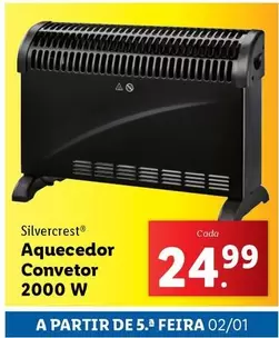 Oferta de A+ - aquecedor convetor 2000 W por 24,99€ em Lidl