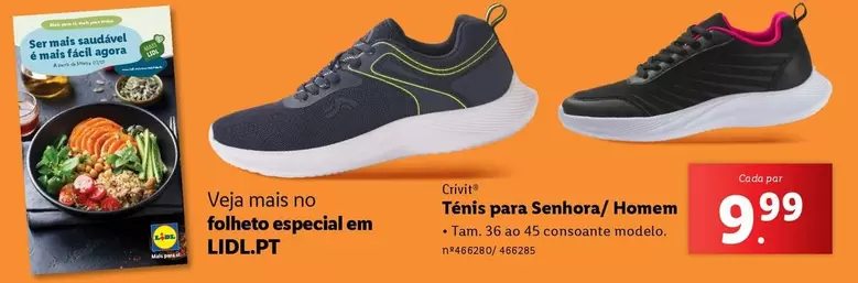 Oferta de Crivit - Tenis Para Senhora/Homem por 9,99€ em Lidl