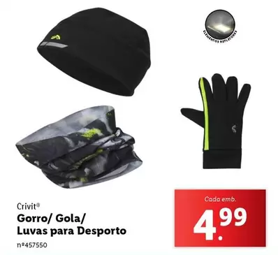 Oferta de Crivit - Gorro/ Gola/ Luvas Para Desport por 4,99€ em Lidl