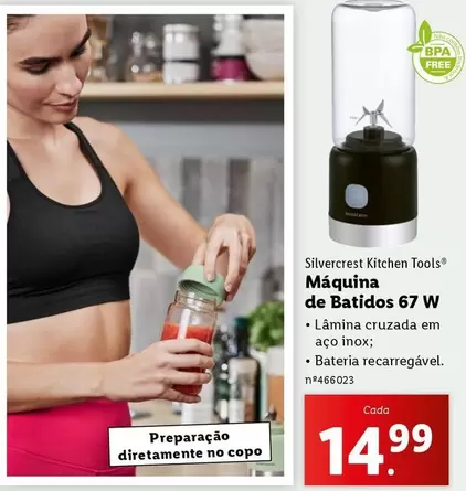 Oferta de Silvercrest - Maquina De Batidos 67 W por 14,99€ em Lidl