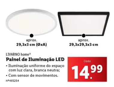 Oferta de Painel De Iluminação Led por 14,99€ em Lidl