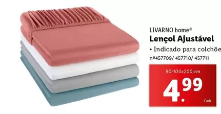 Oferta de Lencol Ajustavel por 4,99€ em Lidl