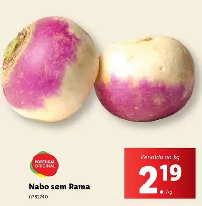 Oferta de Portugal - Nabo sem Rama por 2,19€ em Lidl