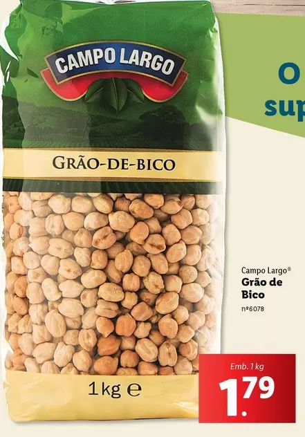 Oferta de Grão De Bico por 1,79€ em Lidl