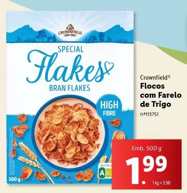 Oferta de .Com - Flocos Com Farelo De Trigo por 1,99€ em Lidl